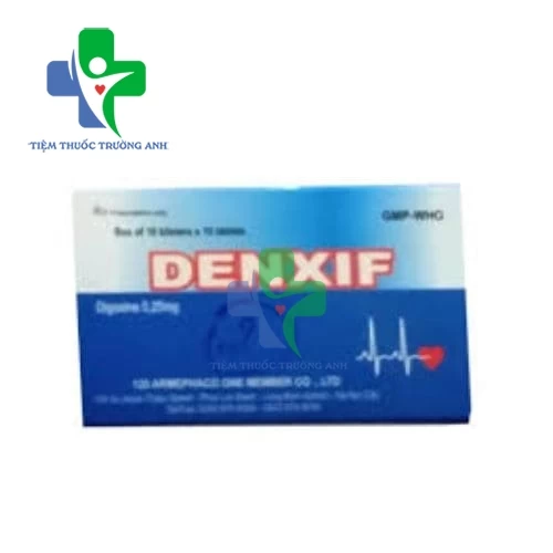 Denxif 0,25mg Armephaco - Điều trị suy tim cung lượng thấp